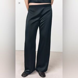 Zara SATIN ENTREDEUX PANTS